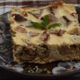 Túrós-almás rakott kalács