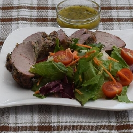 Sertésszűz egyben sütve