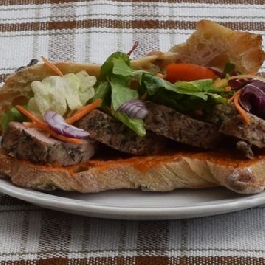 Sertésszűzes baguette