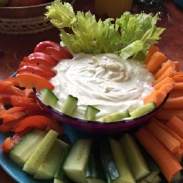 Zöldségmártogatós aiolival