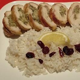 Gorgonzolával töltött csirkemell