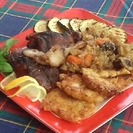 Savanyúkáposztán sült csülök