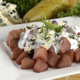 Körtesaláta roquefortöntettel