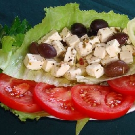 Olivás, pácolt feta