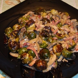 Kelbimbó baconos sherrymártásban