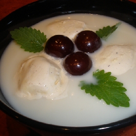 Vaníliás tejszínkrémleves