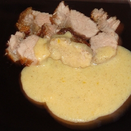 Sertésszűz tárkonyos mártással