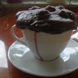 Meggyes-csokis muffin mikróban