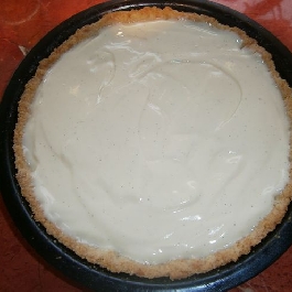 Pudingos-ricottás epertorta