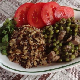 Zöldborsós-mentás pulykaragu