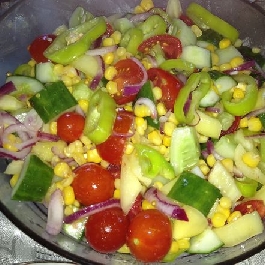 Kukoricás zöldsaláta