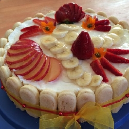 Mascarponés gyümölcstorta